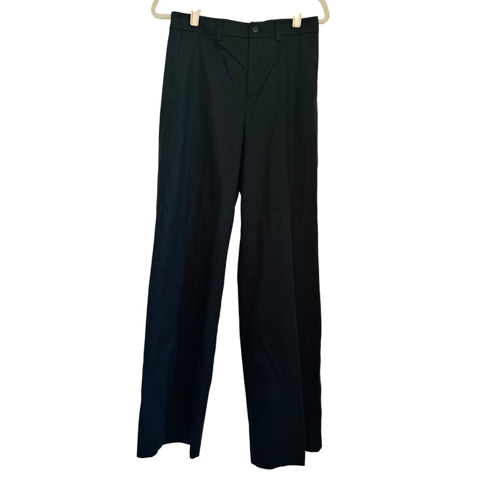 Kule Black Wide‎ Leg High Rise Lyocell Cotton Pants Pants Sz 2 Quiet Luxury New